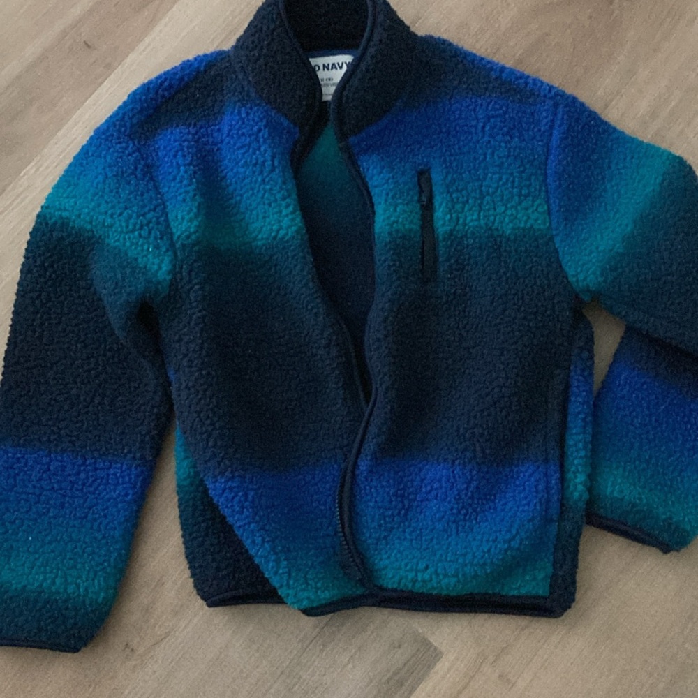 Old Navy Kids Blue and Teal Puffer Jacket